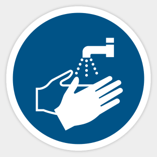 Wash your Hands Sign Sticker